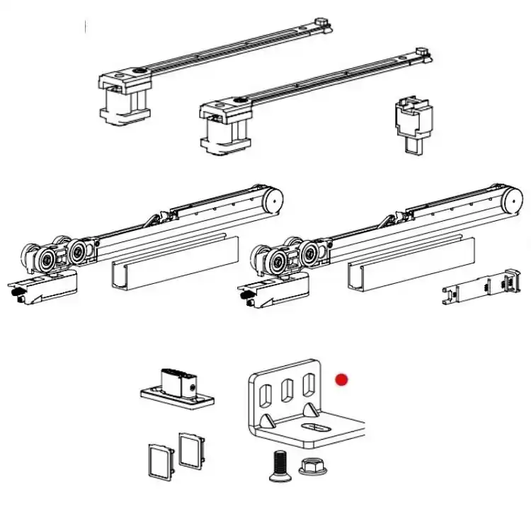 Express Levering Kit Fluid Evolution per porta scorrevole K.080.2.3.S Terno 30366